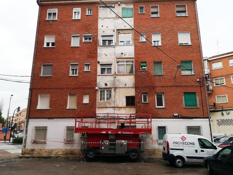 rehabilitación de fachadas Albacete
