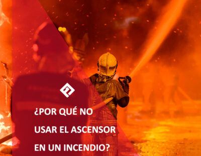 no usar el ascensor durante un incendio